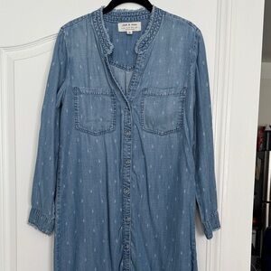 Cloth & Stone Denim Shirt Dress